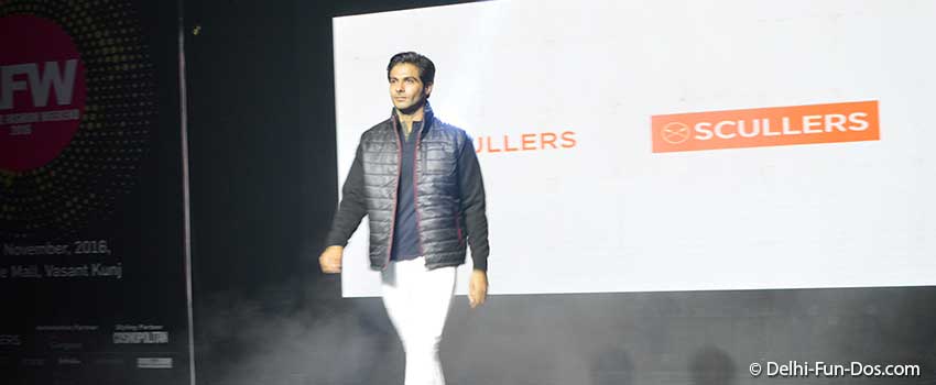 Among the models, we spotted Mr. India Arry Dabas, who also walked for Scullers. Scullers seemed to be quite a go-to brand for the 2016-17 party season.