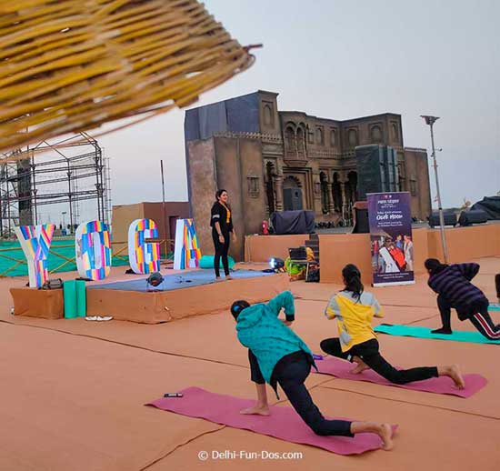 activities like yoga at rann utsav