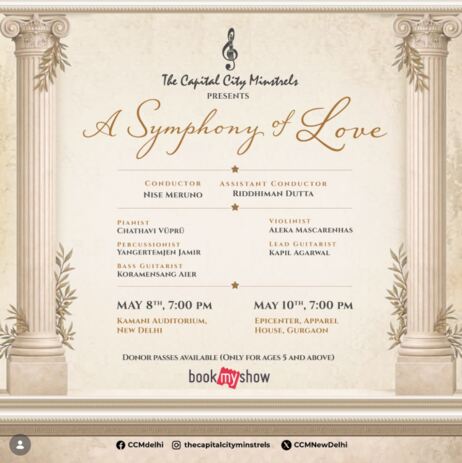 A Symphony of Love by the Capital City Ministers. Delhi Events.