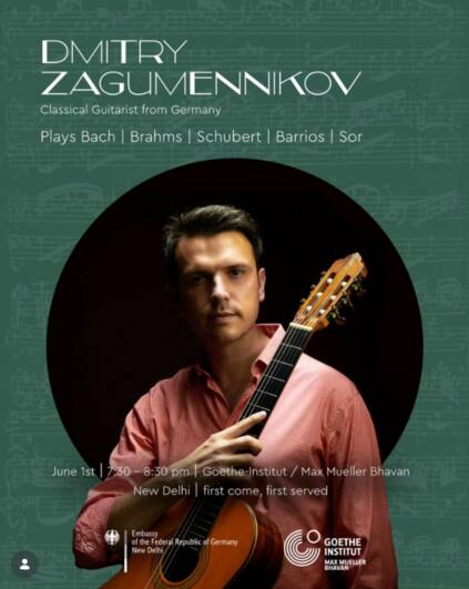 Classical Guitarist Dmitry Zagumennikov to Perform in Delhi
