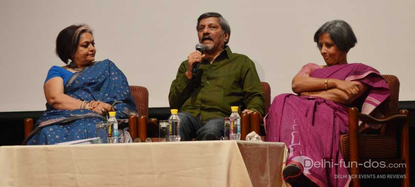 Amol Palekar during a discussion post screening of Anaahat at IHC, Delhi