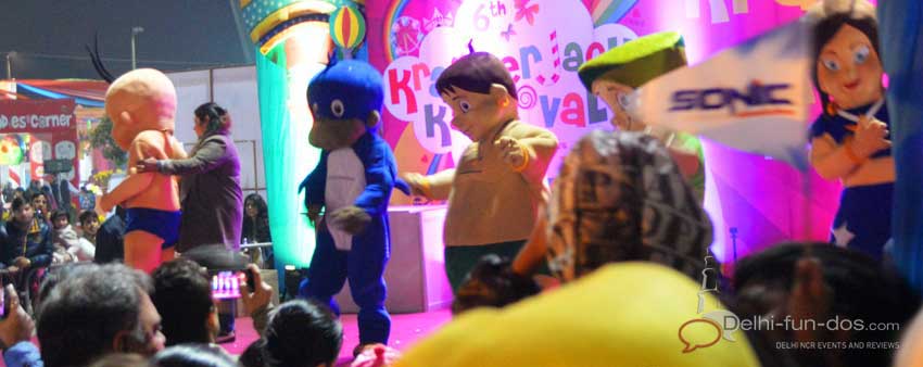 The cartoon characters – Chhota Bheem, his friends, Doraemon and others had come to life and were available for meet and greet to their thrilled little fans.