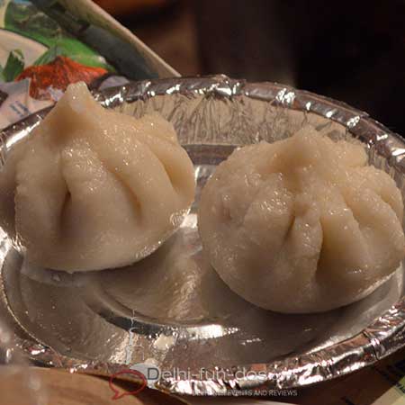 Steamed modak that actually looked like momos was selling like hot cakes.