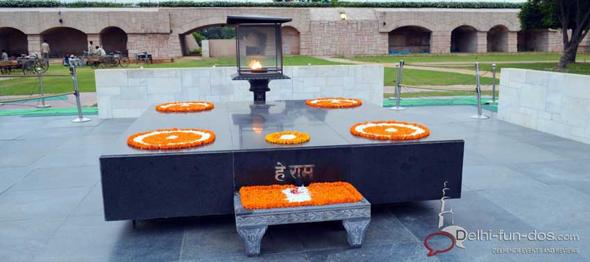 Rajghat – A memorial to Mahatma Gandhi